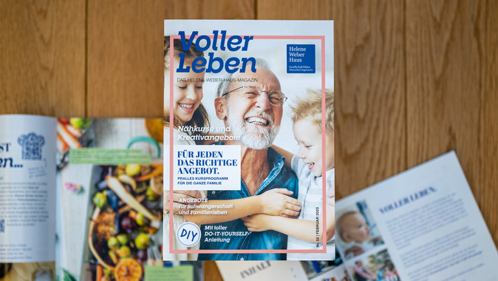 Das Foto zeigt das Magazin des Helene Weber Haus - Voller Leben - Ausgabe 2